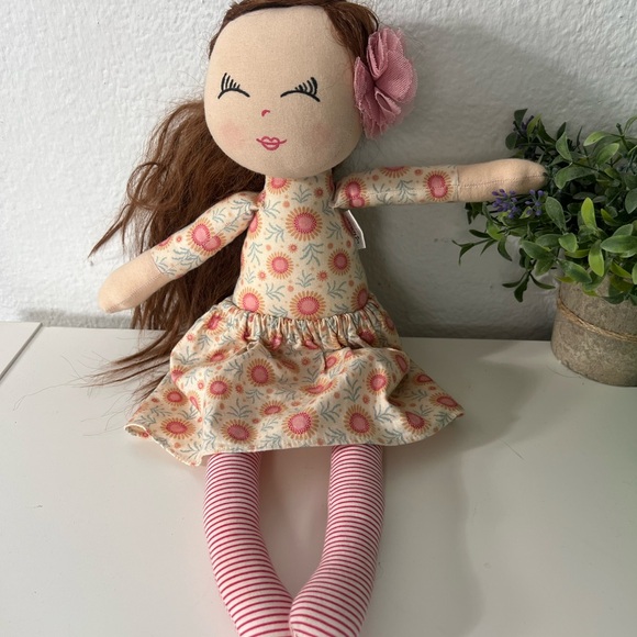 The Katies Made In England Rag Fabric Dolls Collectors Kids Girls Doll Handmade - Picture 10 of 10